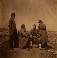 Zouaves & soldiers of the line, Crimean War, 1853-1856, Roger Fenton historic war campaign photo
