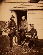 Captain Ponsonby, Captain Pearson & Captain Markham, on the staff of Sir George Brown, Crimean War,