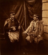 Discussion between two Croats, Crimean War, 1853-1856, Roger Fenton historic war campaign photo