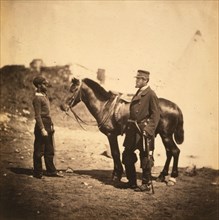 Captain Croker, 17th Regiment, Crimean War, 1853-1856, Roger Fenton historic war campaign photo