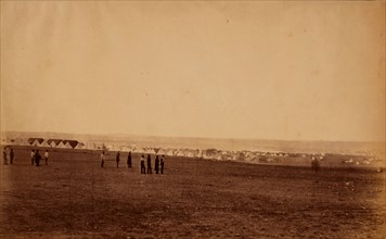 Camp of the 3rd Division, French tents in the distance, Crimean War, 1853-1856, Roger Fenton