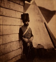 Captain Dames, Royal Artillery, Crimean War, 1853-1856, Roger Fenton historic war campaign photo