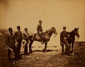 Reverend Mr. Butler & officers of the 47th Regiment, Crimean War, 1853-1856, Roger Fenton historic