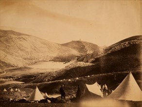 View of Balaklava from the top of Guard's Hill, Crimean War, 1853-1856, Roger Fenton historic war