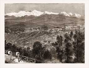 TEA CULTIVATION IN BRITISH INDIA: VIEW OF DARJEELING FROM THE SOUTH, 1876