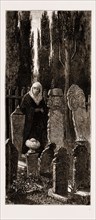 A FAMILY CORNER AT THE TURKISH CEMETERY AT SCUTARI, ISTANBUL, TURKEY, 1876