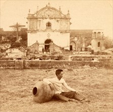 Church at San Pedro Macati, Philippines, 1899, Vintage photography