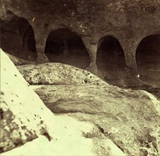 Water washed Caves of the Fairies, Point of Rocks, Frederick County, Maryland, US, Vintage