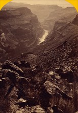 The canyon seen from the foot of Toroweep Valley, Grand Canyon, US, USA, Vintage photography