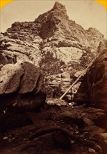 Temple Creek on New Temple Creek, USA, US, Vintage photography