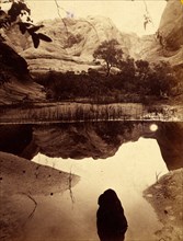 Water Pocket Creek, one of the pockets, USA, US, Vintage photography