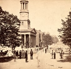 St. Paul's Church, Richmond, Va., USA, US, Vintage photography