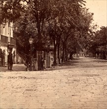 View looking East from the corner of Meeting St. and Broad St., Charleston, S.C., City Hall in the