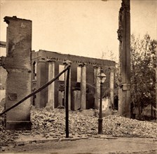 Court House, Chambersburg, Franklin Co., Pa., destroyed by the rebels under McCausland, July 30th,