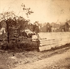 Market Street near Second - looking south-west, Chambersburg, Franklin Co., Pa., destroyed by the