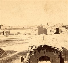 Interior view of Fort Moultrie, Charleston Harbor (i. e. Sullivan's Island), S.C., looking through