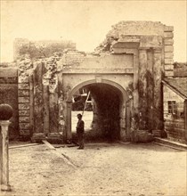 Sally-port of Fort Moultrie, USA, US, Vintage photography