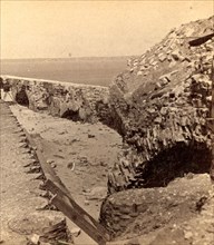 Interior of Fort Sumpter (i.e. Sumter), looking toward Charleston. Fort Sumter is a Third System