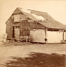 Embalming building near Fredericksburg, Va., US, USA, America, Vintage photography