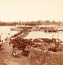 Evacuation of Port Royal, Va., May 30, 1864, US, USA, America, Vintage photography