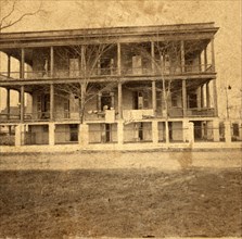 Hospital no. 7, Beaufort, S.C., during Civil War, US, USA, America, Vintage photography