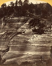 Cross bedded sand stone, Kanab, Utah, US, USA, America, Vintage photography