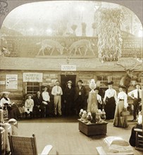 Pres. Roosevelt's log cabin, N. Dakota exhibit, Agricultural Building, Louisiana Purchase