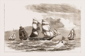 OUR NAVY, OLD STYLE: TRAINING BRIGS OF THE CHANNEL SQUADRON, UK, 1876