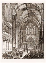 THE NEW CHAPEL OF KEBLE COLLEGE, OXFORD, OXFORD UNIVERSITY, UK, 1876