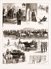 THE ROYAL REVIEW AT ALDERSHOT, UK, 1876