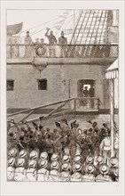 RECEPTION OF THE PRINCE OF WALES AT PORTSMOUTH, UK, 1876: "THREE CHEERS FOR THE PRINCE"