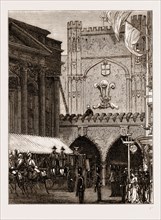 RECEPTION OF THE PRINCE OF WALES IN THE CITY, LONDON, UK, 1876: ENTRANCE TO THE GRAND BALL ROOM