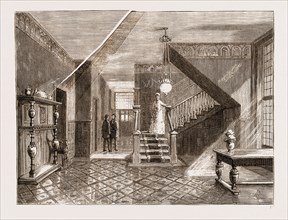 THE AMERICAN CENTENNIAL EXHIBITION, 1876: INTERIOR OF THE BRITISH COMMISSION BUILDING, US, U.S.,