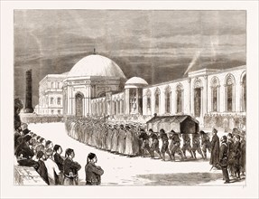 THE EASTERN QUESTION: FUNERAL PROCESSION OF THE LATE SULTAN ENTERING THE MAUSOLEUM OF SULTAN