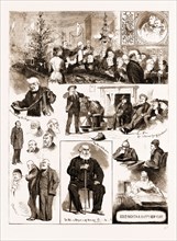 CHRISTMAS AT THE ROYAL ALFRED HOME FOR AGED MERCHANT SEAMEN, BELVEDERE, KENT, UK, 1883