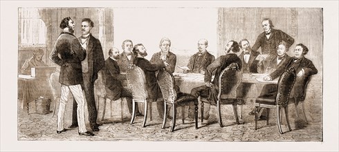 LEON MICHEL GAMBETTA'S FIRST CABINET COUNCIL, A MEETING OF THE GOVERNMENT OF NATIONAL DEFENCE,