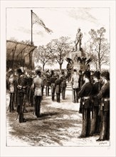 THE PRINCE OF WALES UNVEILING COUNT GLEICHEN'S STATUE OF THE PRINCE IMPERIAL IN THE GROUNDS OF THE