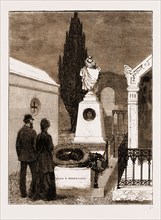 THE TOMB OF THE GAMBETTA FAMILY IN THE NICE CEMETERY, FRANCE, 1883