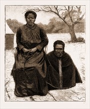 THE RESTORATION OF CETAWAYO: ONE OF CETEWAYO'S WIVES AND HER MALE ATTENDANT, 1883
