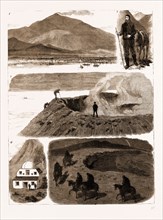 AN ASCENT OF MOUNT ETNA, ITALY, 1883: 1. Mount Etna from the Sea. 2. A Sicilian Muleteer. 3. On the