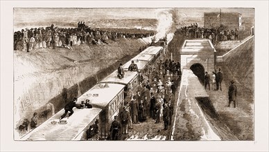 OPENING OF A RAILWAY IN MALTA FROM VALLETTA TO CITTA VECCHIA, 1883