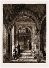 AN ARCHWAY AND SCREEN IN THE CATHEDRAL, CANTERBURY, UK, 1883