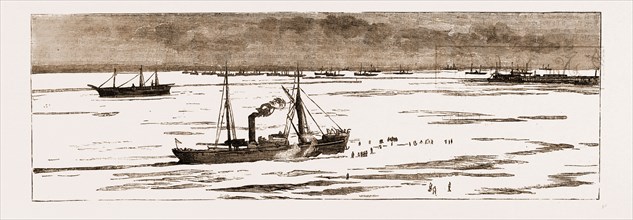 THE SEVERE WINTER IN THE BLACK SEA: THE PORT OF ODESSA BLOCKED WITH ICE, UKRAINE, 1883