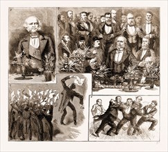 THE INAUGURAL BANQUET OF THE NATIONAL LIBERAL CLUB AT THE WESTMINSTER AQUARIUM, LONDON, UK, 1883: 1