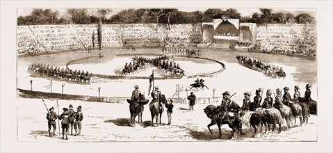 TOURNAMENT AT ROME IN HONOUR OF THE DUKE OF GENOA AND HIS BRIDE, THE PRINCESS ISABELLA OF BAVARIA,