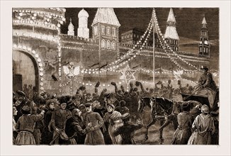 THE CORONATION OF THE CZAR OF RUSSIA, 1883: REJOICINGS AFTER THE CORONATION: THE KREMLIN