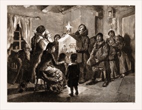 SINGING CHRISTMAS CAROLS IN RUSSIA, 1883