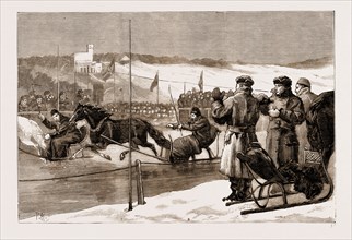 WINTER SPORTS IN NORWAY: SLEDGE RACES, 1883
