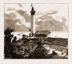 A DUTCH EAST INDIA LIGHTHOUSE, JAVA, INDONESIA, 1883