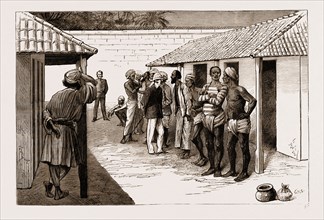 THE DOCTOR'S PRISON PARADE, CEYLON, SRI LANKA, 1883